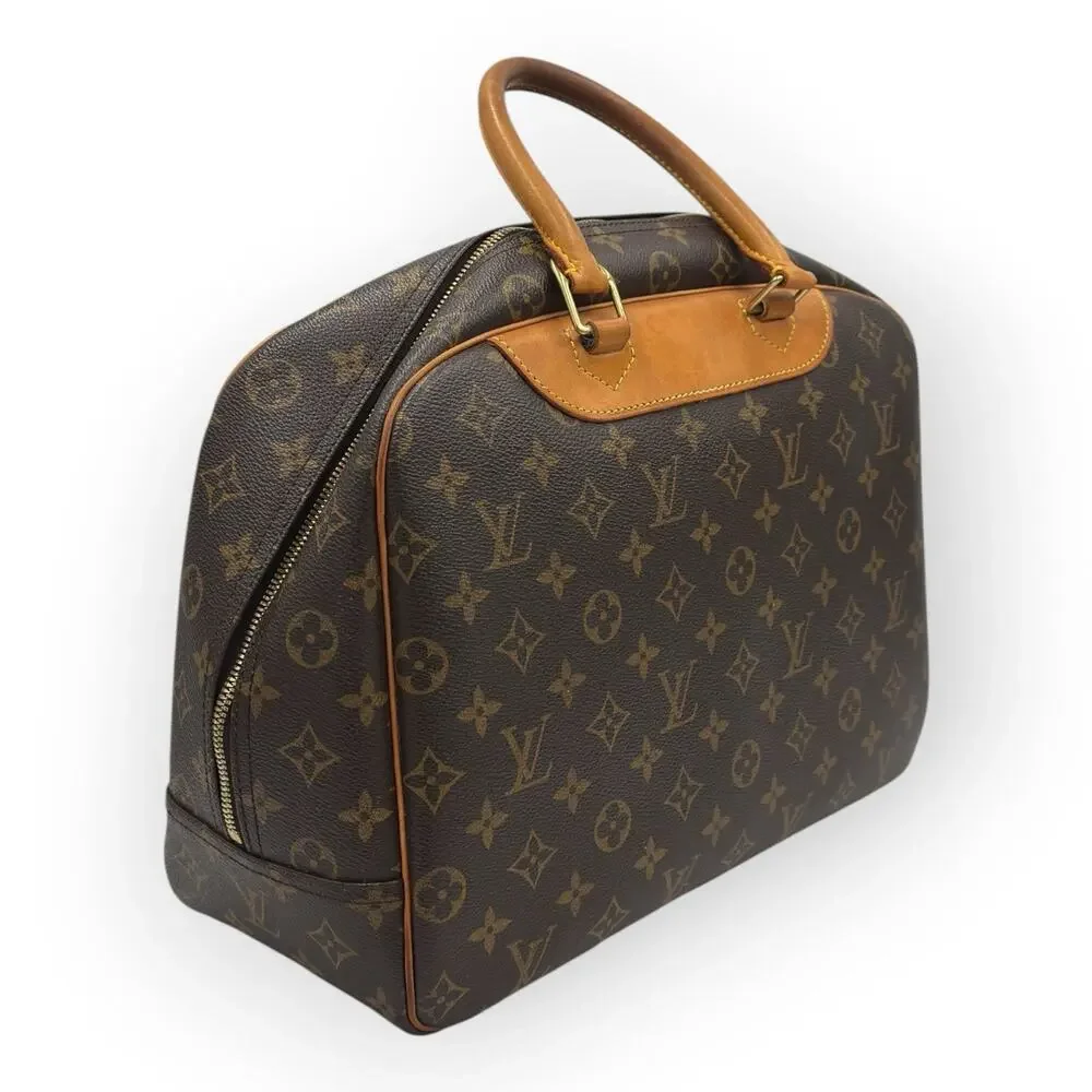 Monogram Deauville Handbag Boston Bag LV Satchel Made in France